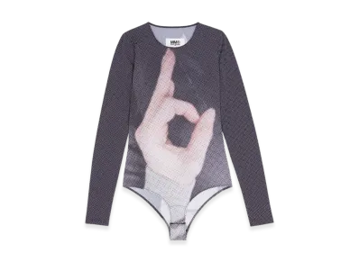 MM6 Maison Margiela Women's 6 Hand Bodysuit "Black"