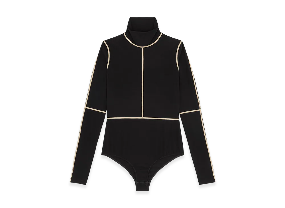 MM6 Maison Margiela Women's Long Sleeve Bodysuit "Black"