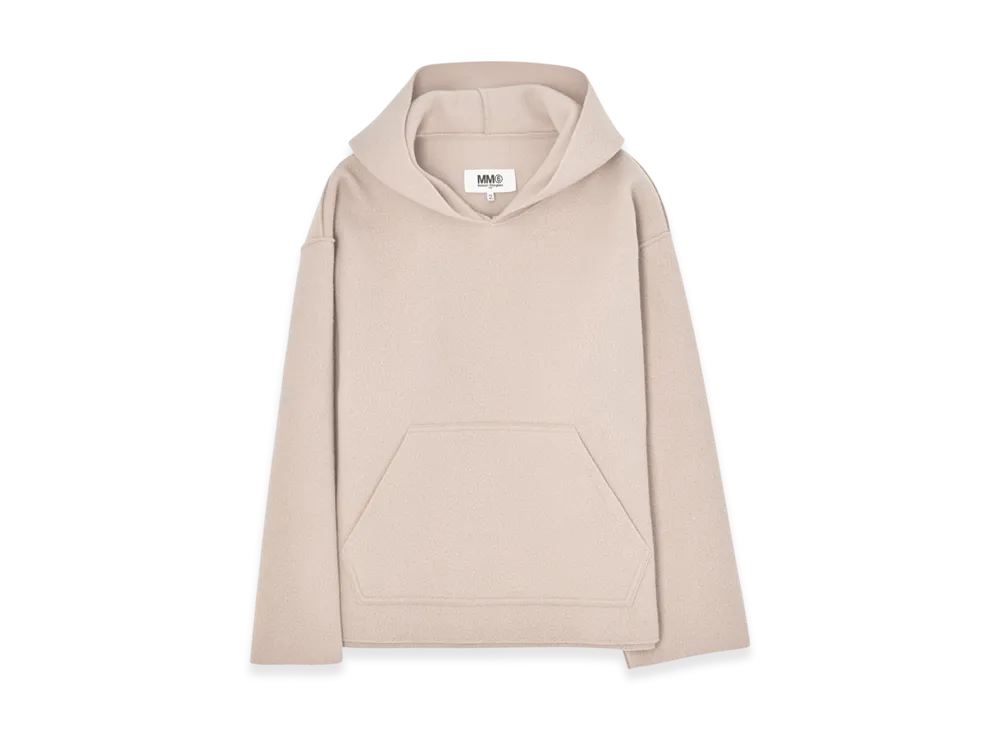 MM6 Maison Margiela Women's Wool Hoodie "Cream"