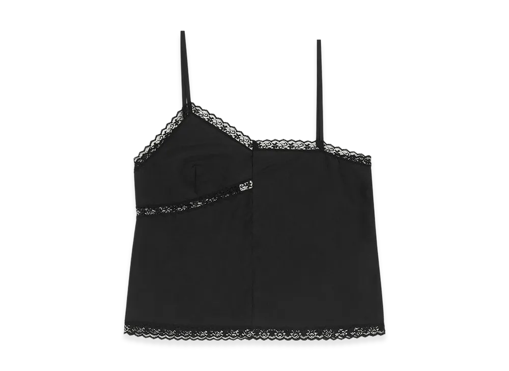 MM6 Maison Margiela Women's Twisted Silk Top "Black"