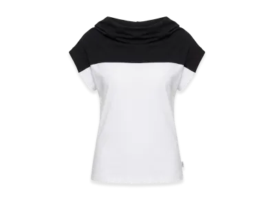 MM6 Maison Margiela Women's High Neck T-Shirt "Black/White"