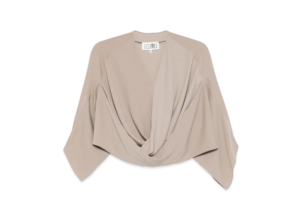 MM6 Maison Margiela Women's Long-Sleeved Top "Beige"
