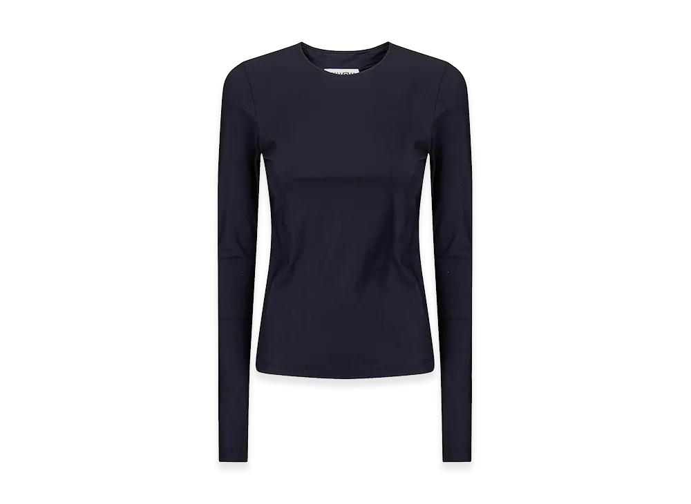 MM6 Maison Margiela Women's Long-Sleeved Top "Black"