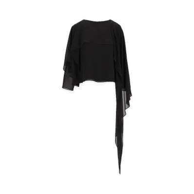 MM6 Maison Margiela Women's Long-Sleeved Top "Black"