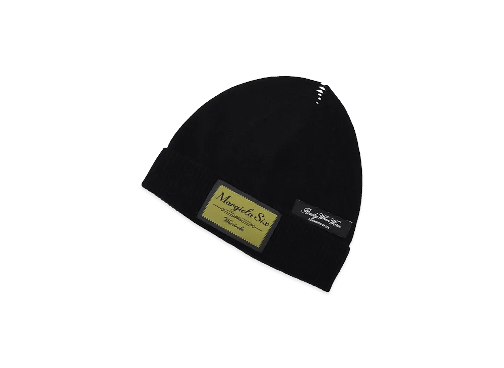 MM6 Maison Margiela Ribbed Beanie "Black"