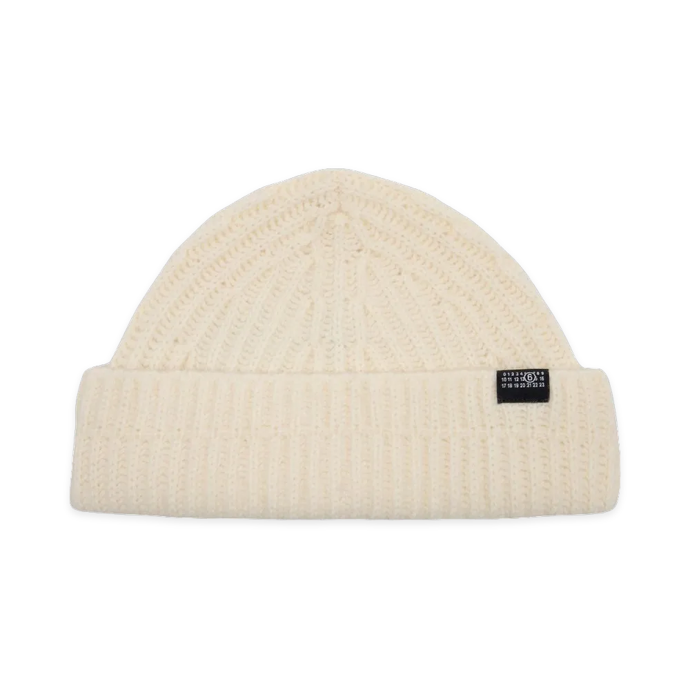 MM6 Maison Margiela Wool Beanie "White"