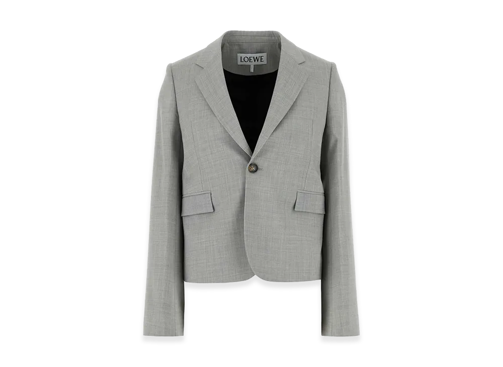 LOEWE Women's Wool Blazer "Grey"