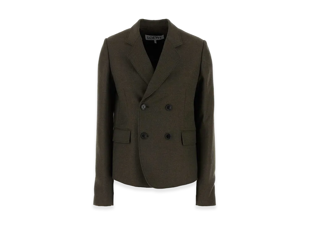 LOEWE Women's Wool Blazer "Brown"