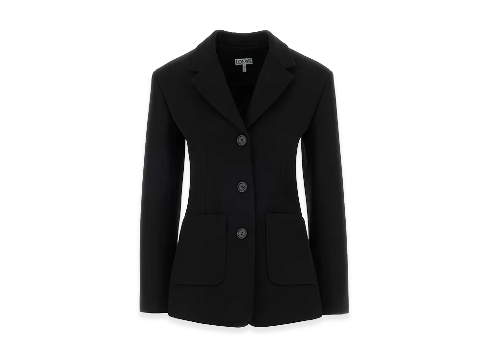 LOEWE Women's Wool Blend Blazer "Black"
