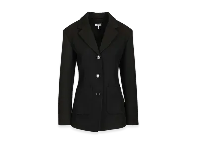 LOEWE Women's Wool Twill Jacket "Black"