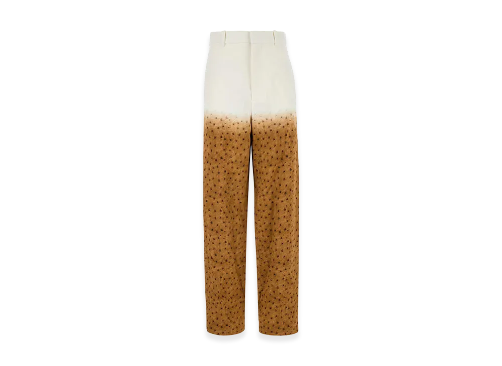 LOEWE Women's Printed Crepe Pant "White/Multicolor"