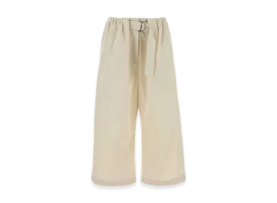 LOEWE Women's Cotton Blend Wide-Leg Pant "Ivory"