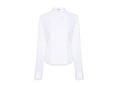 LOEWE Women's Pleated Cotton Shirt "White"