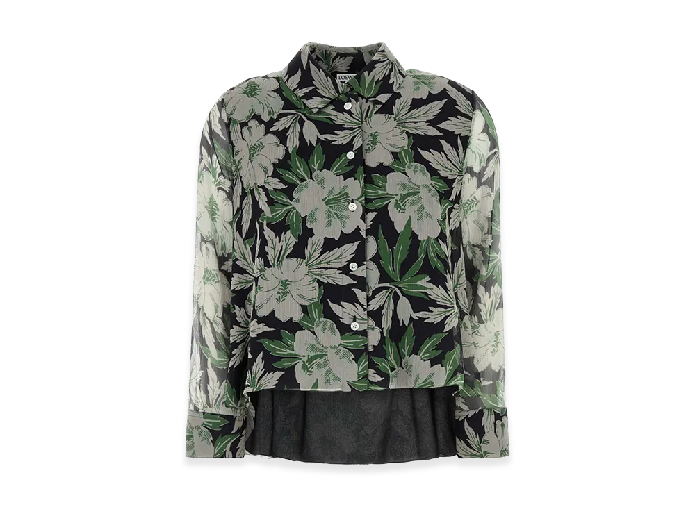 LOEWE Women's Printed Silk Shirt "Multicolor"