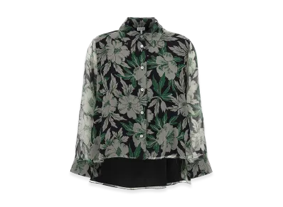LOEWE Women's Silk Crepe Shirt "Multicolor"