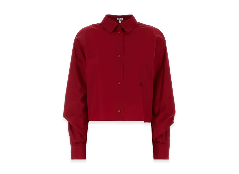 LOEWE Women's Poplin Shirt "Red"