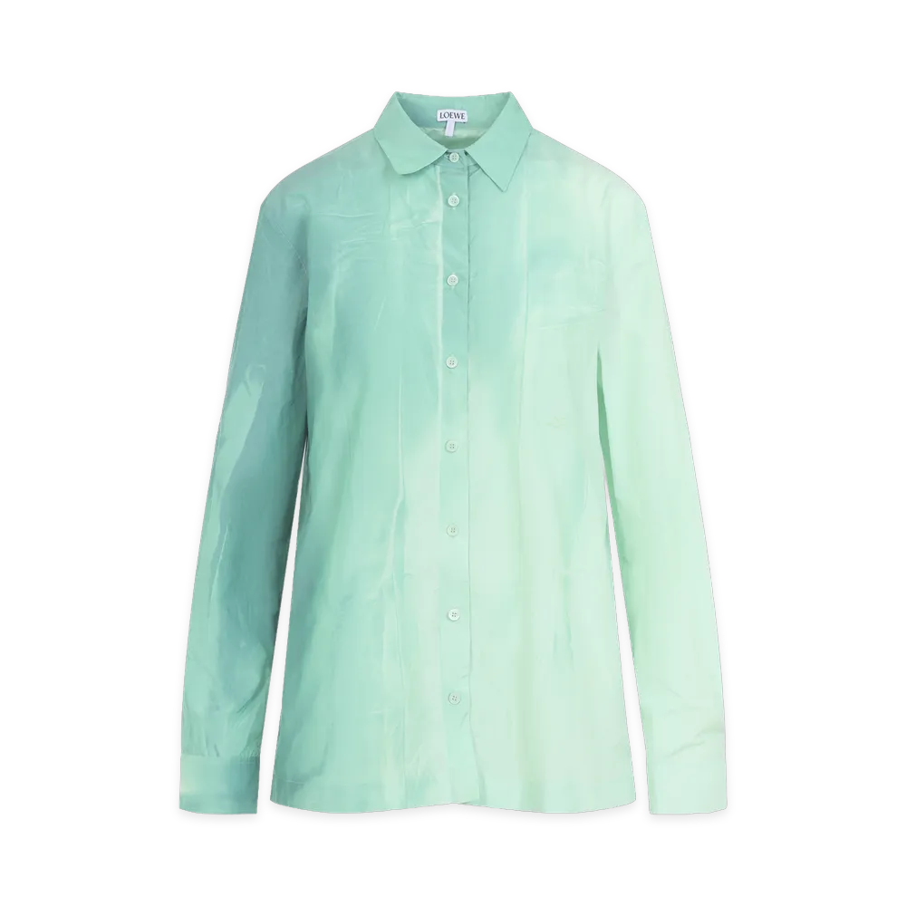 LOEWE Women's Cotton Shirt "Green"