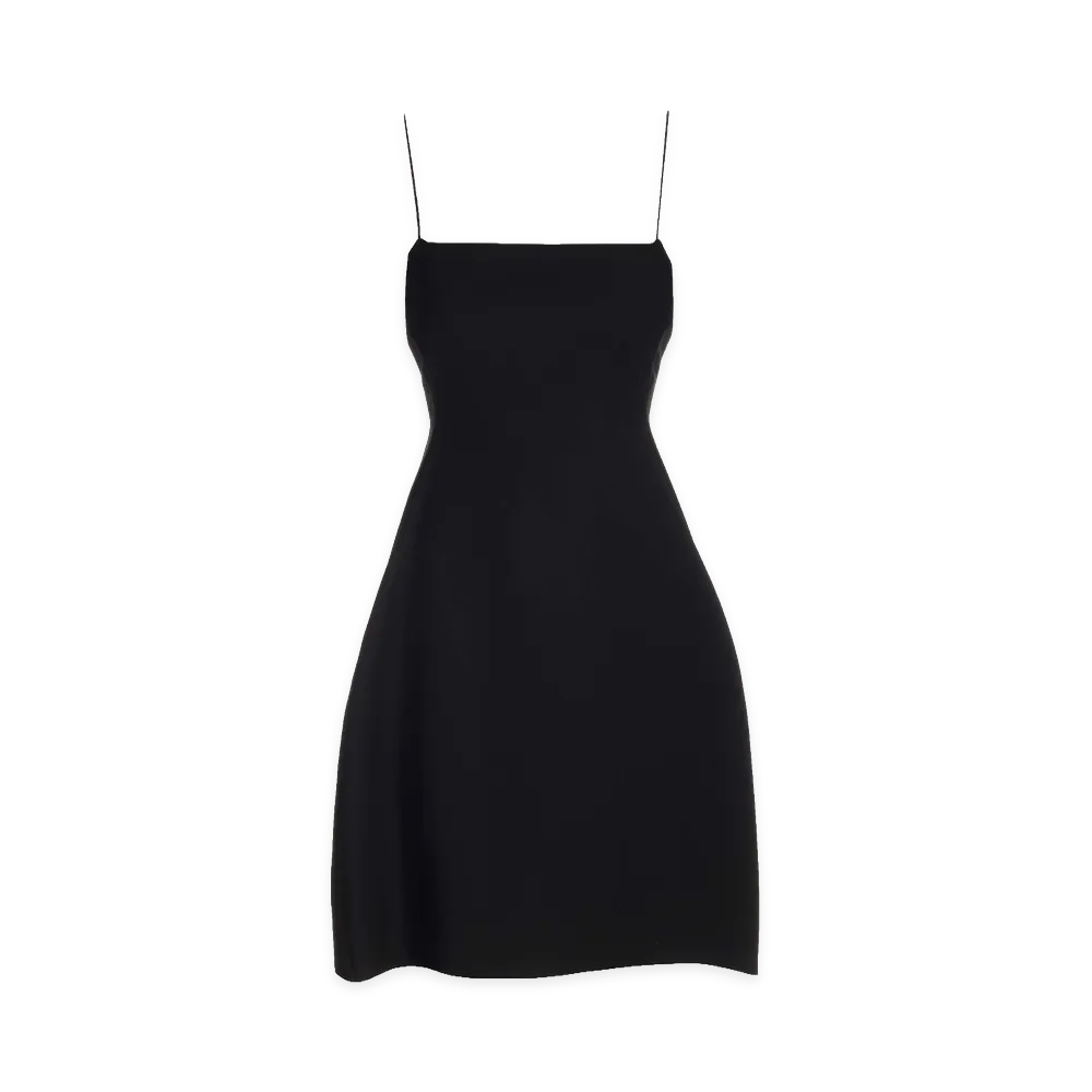 LOEWE Women's Silk And Wool Crepe Dress "Black"