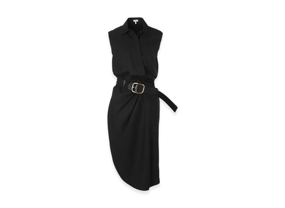LOEWE Women's Belted Dress "Black"