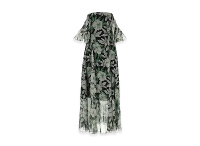 LOEWE Women's Printed Silk Dress "Multicolor"
