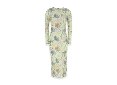 LOEWE Women's Printed Silk Blend Dress "Multicolor"