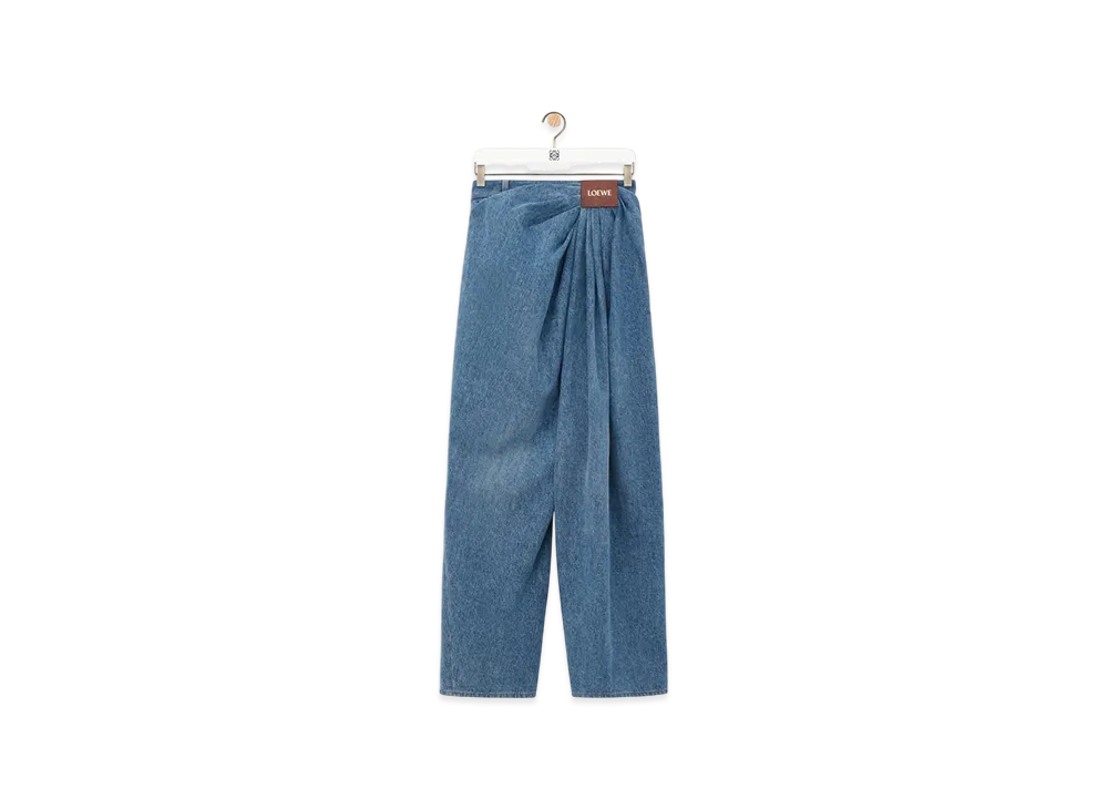 LOEWE Draped Jeans "Indigo Blue"