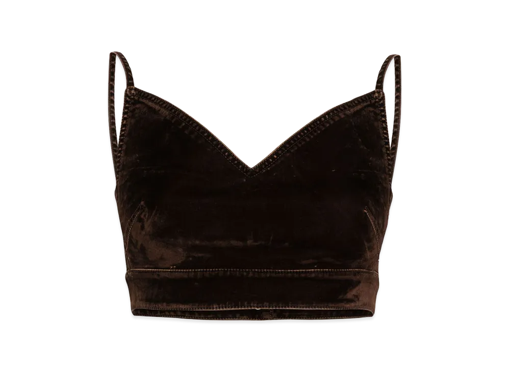 LOEWE Women's Velvet Top "Brown"