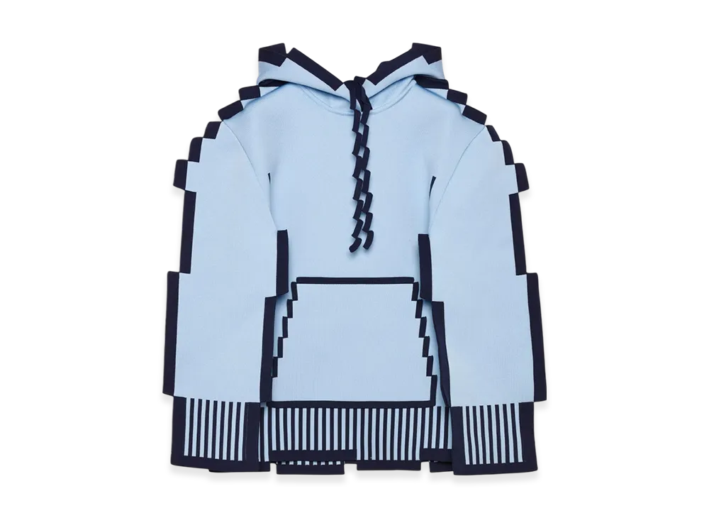 LOEWE Women's Pixelated in Technical Knit "Light Blue"