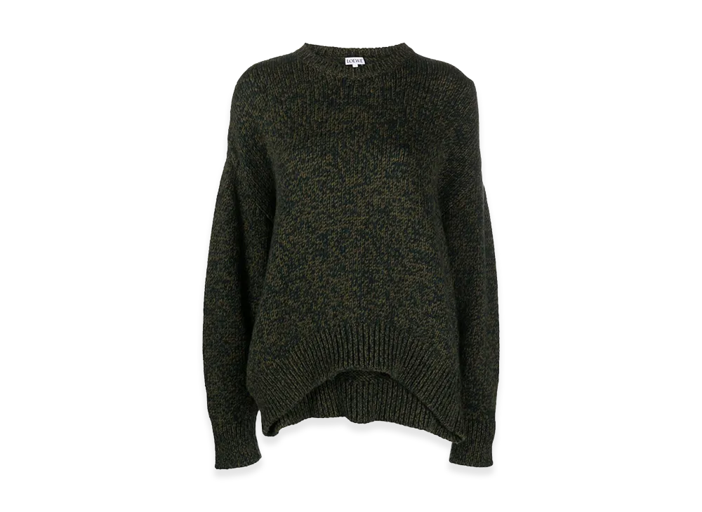 LOEWE Women's Trompe L'oeil Sweater "Green"
