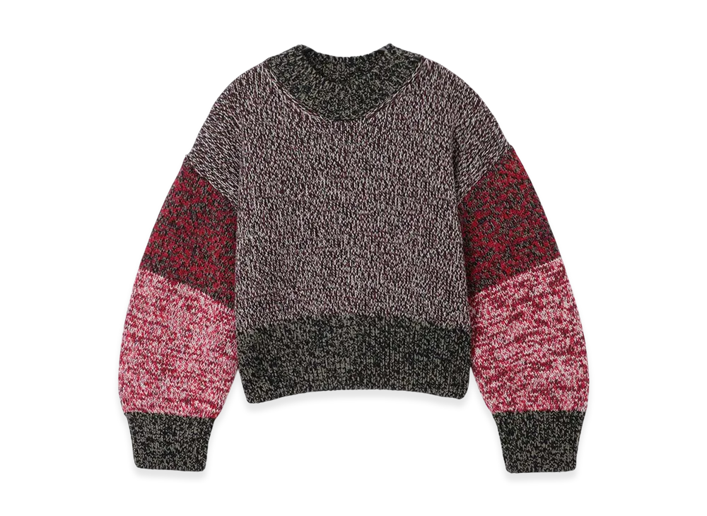 LOEWE Women's Crew-Neck Knit "Khaki/Multi"