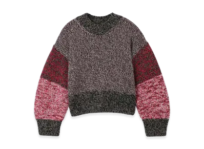 LOEWE Women's Crew-Neck Knit "Khaki/Multi"