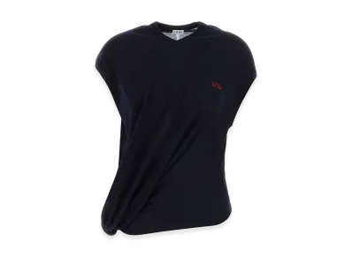 LOEWE Women's Wool Blend Vest "Midnight Blue"