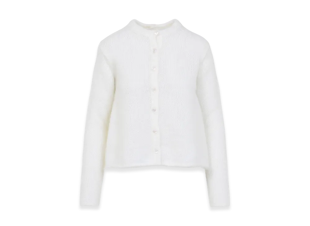 LOEWE Women's Mohair Blend Cardigan "White"