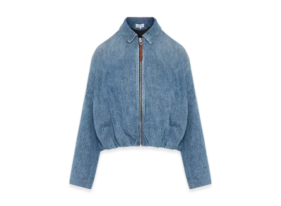 LOEWE Women's Denim Draped Jacket "Blue"