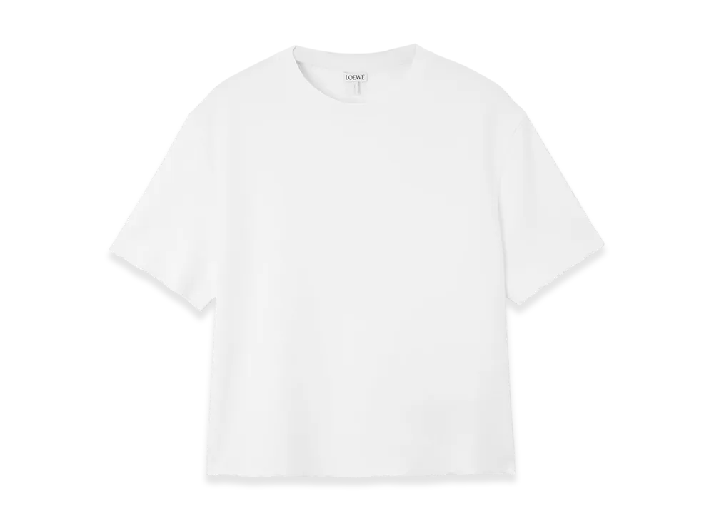 LOEWE Women's Boxy Fit Crew-Neck T-Shirt "White"