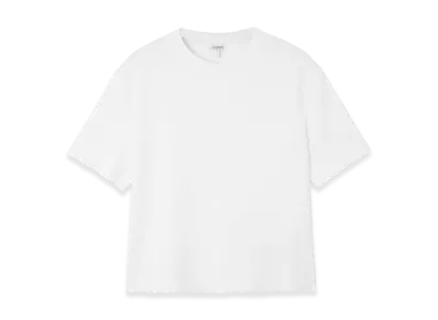 LOEWE Women's Boxy Fit Crew-Neck T-Shirt "White"
