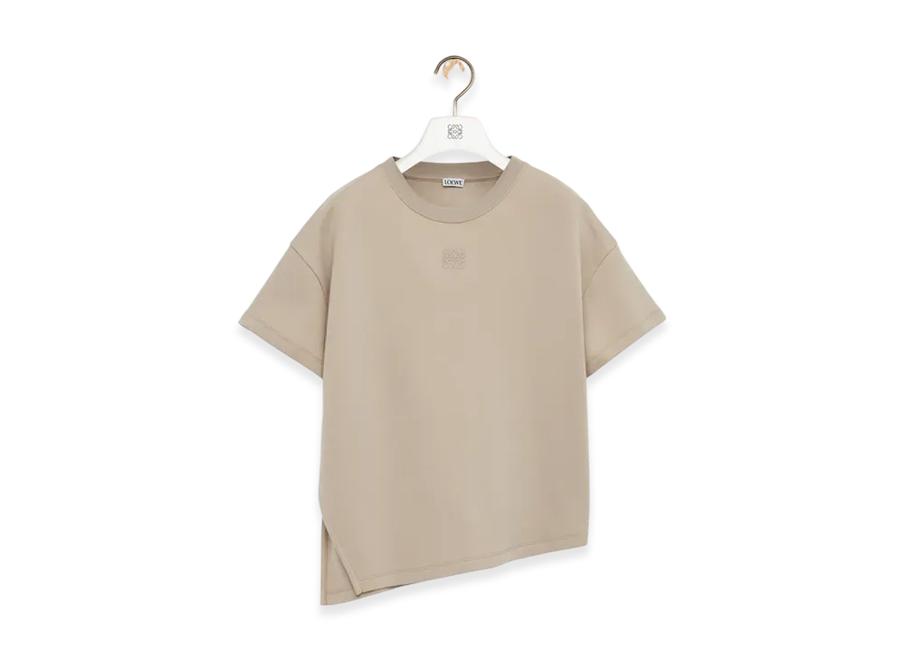 LOEWE Asymmetric Tee "Beige"