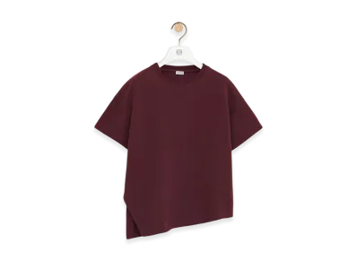 LOEWE Asymmetric Tee "Burgundy"