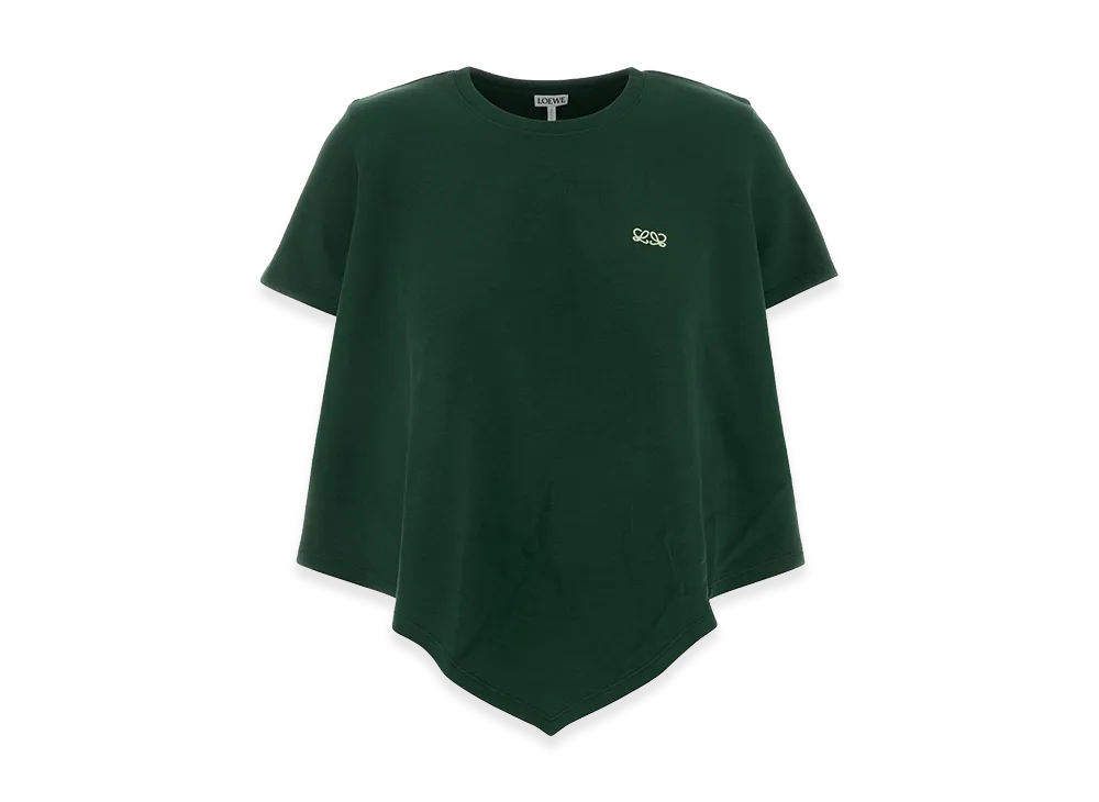 LOEWE Women's Cotton Blend T-Shirt "Bottle Green"