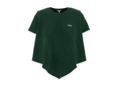 LOEWE Women's Cotton Blend T-Shirt "Bottle Green"