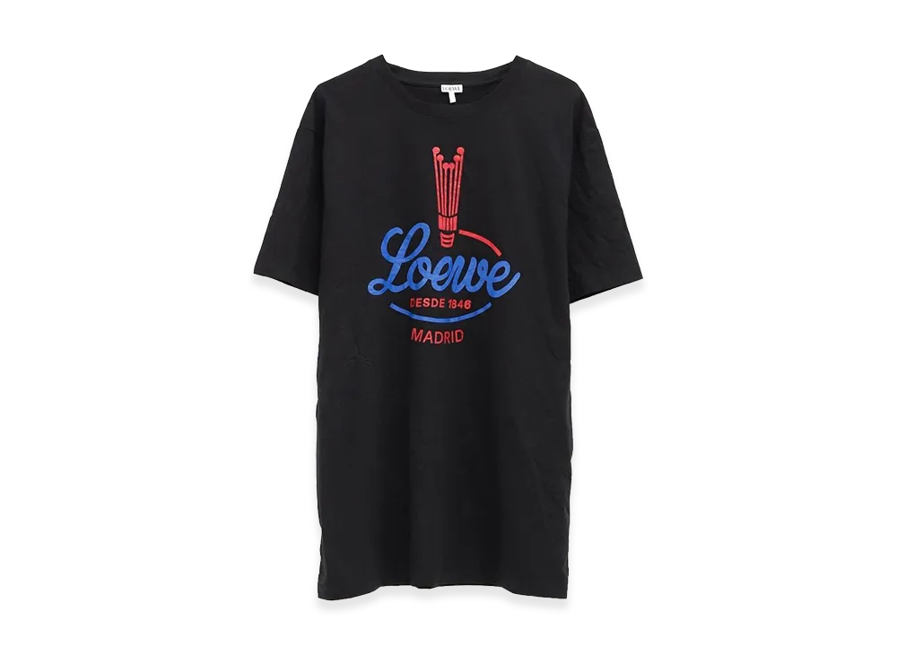 LOEWE Women's Cotton Blend Tee "Black"