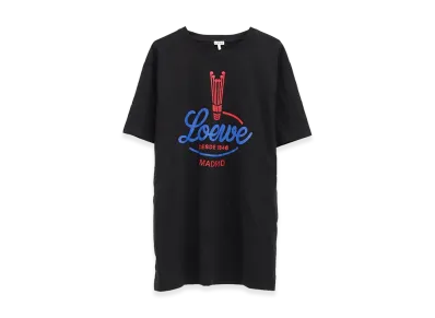 LOEWE Women's Cotton Blend Tee "Black"