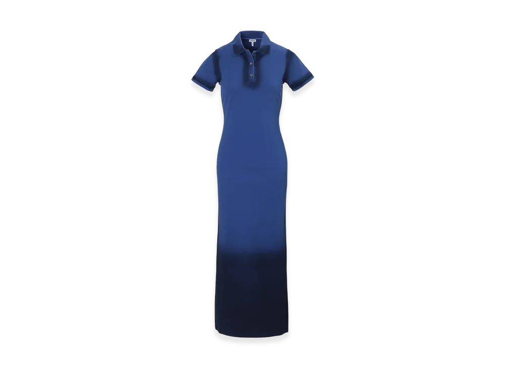 LOEWE Women's Polo Dress "Greek Blue"
