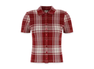 LOEWE Women's Short Sleeve Shirt "Red/White"
