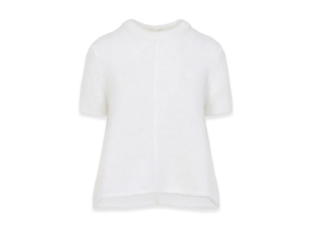 LOEWE Women's Short Sleeve Sweater "White"