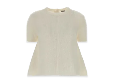 LOEWE Women's Ivory Stretch Mohair Blend Sweater "White"