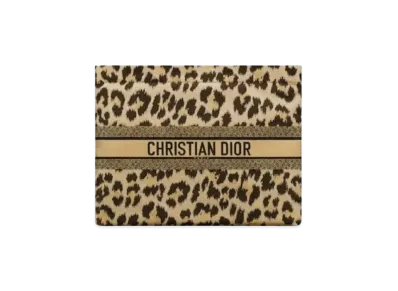 Dior Travel Zipped Pouch Mizza Technical Fabric "Leopard"