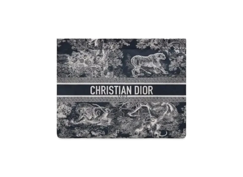 Dior Toile de Jouy Reverse Technical Fabric Travel Zipped Pouch "Blue"