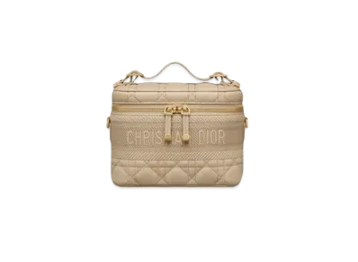 Dior Small Diortravel Vanity Case "Beige"