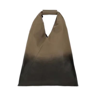 MM6 Maison Margiela Women's Two-Tone Synthetic Leather Small Japanese Handbag "Brown/Black"